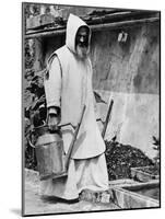 Gardening Monk-null-Mounted Photographic Print