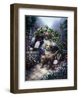 Gardening Puppies-Jenny Newland-Framed Giclee Print