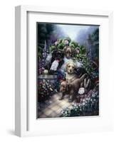 Gardening Puppies-Jenny Newland-Framed Giclee Print