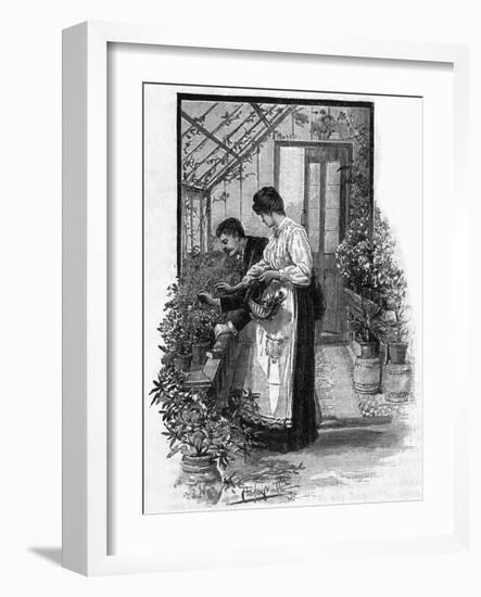 Gardening Tasks, Pest Control, 1891-null-Framed Art Print