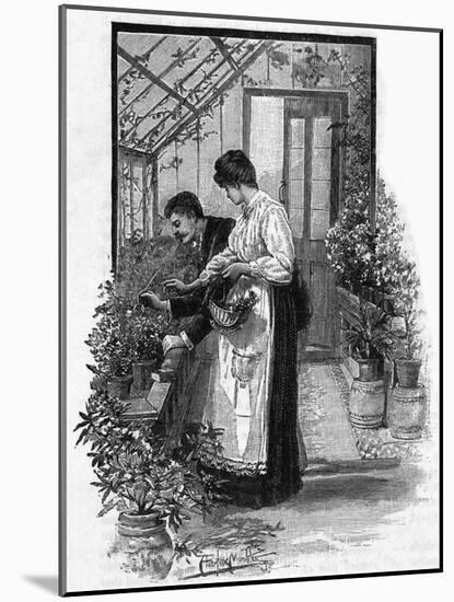 Gardening Tasks, Pest Control, 1891-null-Mounted Art Print
