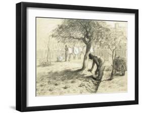 Gardening-Jean-François Millet-Framed Giclee Print