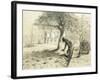 Gardening-Jean-François Millet-Framed Giclee Print