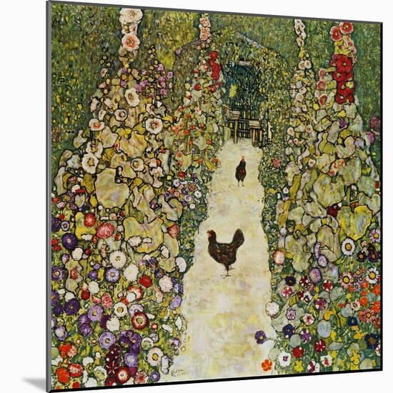 Gardenpath with Hens, 1916-Gustav Klimt-Mounted Giclee Print