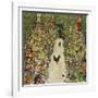 Gardenpath with Hens, 1916-Gustav Klimt-Framed Giclee Print