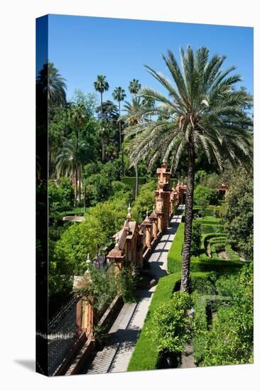 Gardens, Alcazar, UNESCO World Heritage Site, Seville, Andalusia, Spain, Europe-Ethel Davies-Stretched Canvas