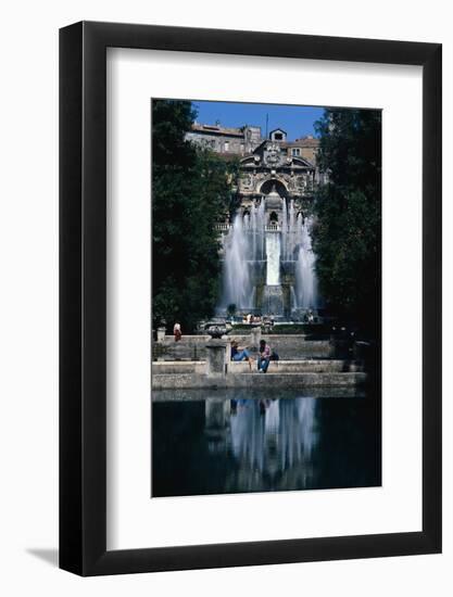 Gardens and Fountain at Villa Este-null-Framed Photographic Print