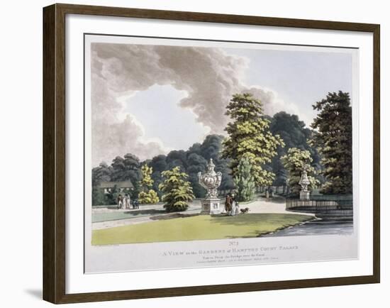 Gardens at Hampton Court Palace, Hampton, Middlesex, 1798-Heinrich Schutz-Framed Giclee Print