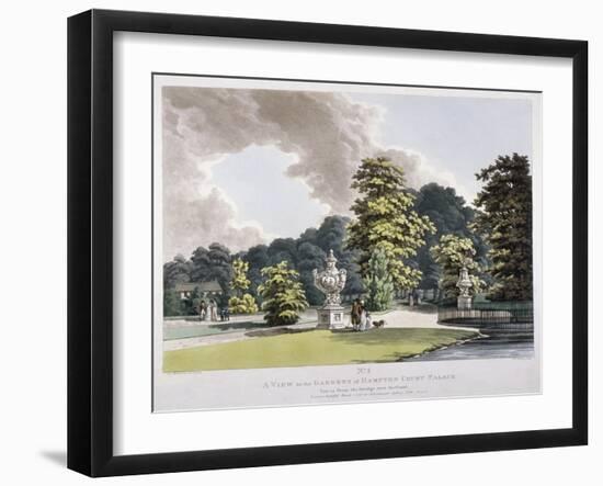 Gardens at Hampton Court Palace, Hampton, Middlesex, 1798-Heinrich Schutz-Framed Giclee Print