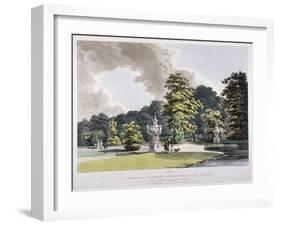 Gardens at Hampton Court Palace, Hampton, Middlesex, 1798-Heinrich Schutz-Framed Giclee Print