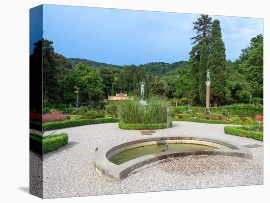 Gardens at Miramare Castle, Trieste, Friuli Venezia Giulia, Italy, Europe-Jean Brooks-Stretched Canvas