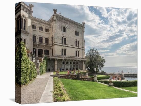 Gardens at Miramare Castle, Trieste, Friuli Venezia Giulia, Italy, Europe-Jean Brooks-Stretched Canvas
