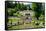 Gardens at the Palace of Linderhof, King Ludwig the Second's Royal Villa, Bavaria, Germany, Europe-Robert Harding-Framed Stretched Canvas