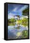 Gardens by the Bay and Marina Bay Sands Hotel, Singapore-Ian Trower-Framed Stretched Canvas