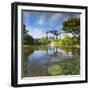 Gardens by the Way and Marina Bay Sands Hotel, Singapore-Ian Trower-Framed Photographic Print