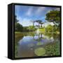 Gardens by the Way and Marina Bay Sands Hotel, Singapore-Ian Trower-Framed Stretched Canvas