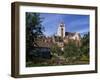 Gardens, Houses and the Cathedral of Dole in Franche-Comte, France, Europe-Woolfitt Adam-Framed Photographic Print