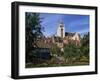 Gardens, Houses and the Cathedral of Dole in Franche-Comte, France, Europe-Woolfitt Adam-Framed Photographic Print