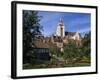 Gardens, Houses and the Cathedral of Dole in Franche-Comte, France, Europe-Woolfitt Adam-Framed Photographic Print