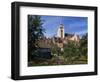 Gardens, Houses and the Cathedral of Dole in Franche-Comte, France, Europe-Woolfitt Adam-Framed Photographic Print