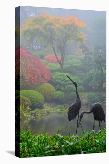 Gardens in the Fog I-Brian Moore-Stretched Canvas