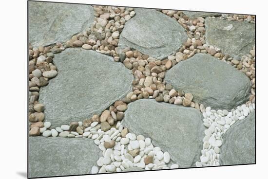 Gardens, landscaping, pebbles and rocks-Claver Carroll-Mounted Photographic Print