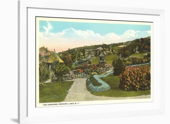 Gardens, Mohonk Lake, New York-null-Framed Art Print