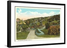 Gardens, Mohonk Lake, New York-null-Framed Art Print