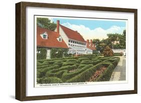 Gardens, Mt. Vernon, Virginia-null-Framed Art Print