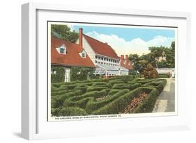 Gardens, Mt. Vernon, Virginia-null-Framed Art Print