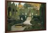 Gardens of Aranjuez-Santiago Rusinol-Framed Art Print