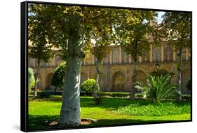 Gardens of Golestan Palace, UNESCO World Heritage Site, Tehran, Iran, Middle East-James Strachan-Framed Stretched Canvas