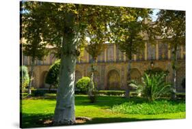 Gardens of Golestan Palace, UNESCO World Heritage Site, Tehran, Iran, Middle East-James Strachan-Stretched Canvas