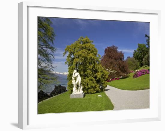 Gardens of Villa Melzi, Bellagio, Lake Como, Lombardy, Italian Lakes, Italy, Europe-Peter Barritt-Framed Photographic Print