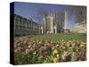 Gardens on East Side of Bath Abbey-Jonathan Hicks-Stretched Canvas