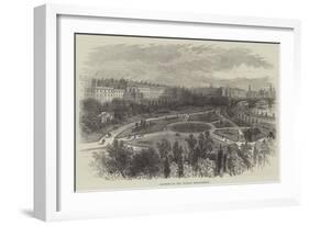 Gardens on the Thames Embankment-William Henry Pike-Framed Giclee Print