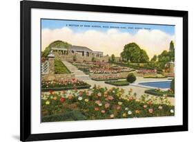 Gardens, Rock Springs Park, Fort Worth, Texas-null-Framed Art Print
