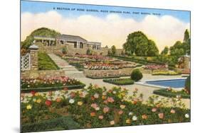 Gardens, Rock Springs Park, Fort Worth, Texas-null-Mounted Art Print