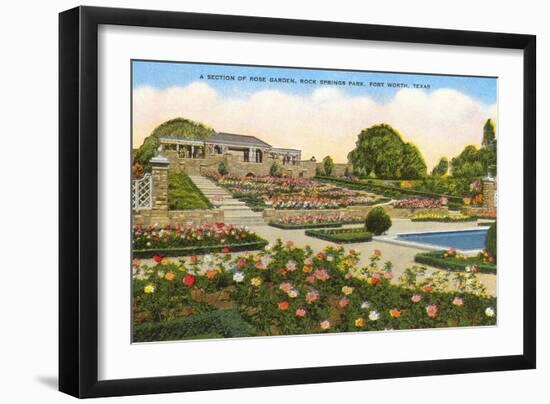 Gardens, Rock Springs Park, Fort Worth, Texas-null-Framed Art Print