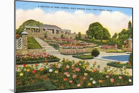 Gardens, Rock Springs Park, Fort Worth, Texas-null-Mounted Art Print