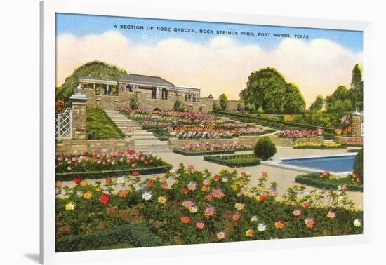 Gardens, Rock Springs Park, Fort Worth, Texas-null-Framed Art Print