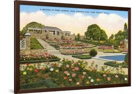 Gardens, Rock Springs Park, Fort Worth, Texas-null-Framed Art Print