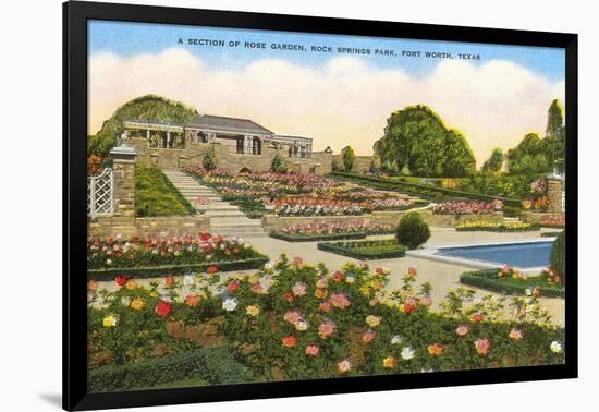 Gardens, Rock Springs Park, Fort Worth, Texas-null-Framed Art Print