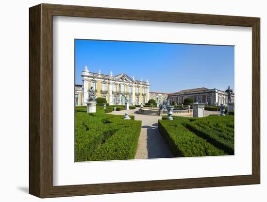 Gardens, Royal Summer Palace of Queluz, Lisbon, Portugal, Europe-G and M Therin-Weise-Framed Photographic Print