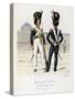 Gardes a Pied Ordinaires Du Corps De Roi, Petite and Grande Tenue, 1817-30-Eugene Titeux-Stretched Canvas