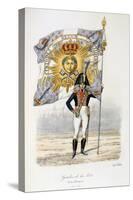 Gardes De La Porte, Flag Bearer, 1814-15-Eugene Titeux-Stretched Canvas