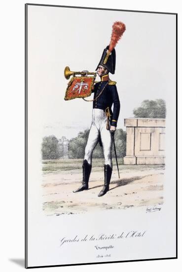 Gardes De La Prevote De L'Hotel, Trumpeter, 1814-16-Eugene Titeux-Mounted Giclee Print