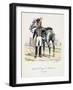 Gardes-Du-Corps De Monsieur, Trumpeter, 1820-Eugene Titeux-Framed Giclee Print