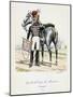 Gardes-Du-Corps De Monsieur, Trumpeter, 1820-Eugene Titeux-Mounted Giclee Print