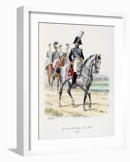 Gardes-Du-Corps De Roi, Capitaine, 1820-Eugene Titeux-Framed Giclee Print